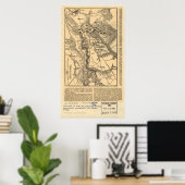 Malvern Hill Battle Map Poster (Heimbüro)