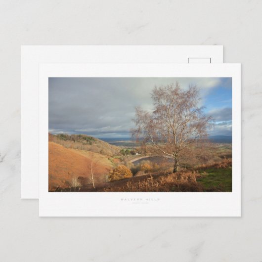 Malvern Hills Postkarte (Vorne/Hinten)
