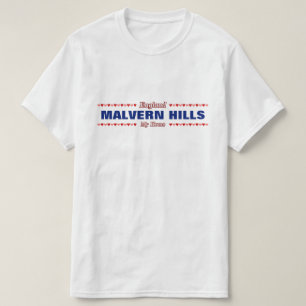 MALVERN HÜGEL - mein Zuhause - England; Herzen T-Shirt