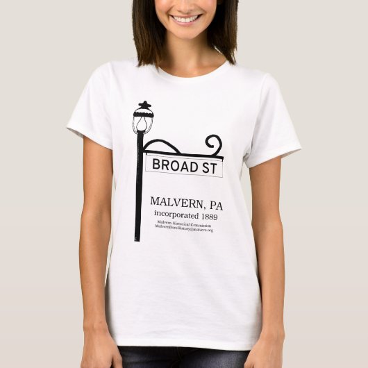 Malvern PA - Broad Street T-Shirt (Vorderseite)