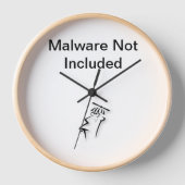 Malware-Hinweis inklusive Uhr (Vorderseite)