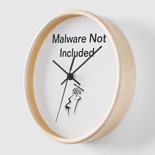 Malware-Hinweis inklusive Uhr (Winkel)