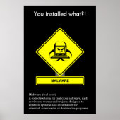 Malware Security Awareness Poster (Vorne)