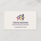 Malwerkzeuge Handyman Carpenter Tools Holz Visitenkarte (Vorderseite)