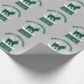 Mal'y Christmas Mouthy New Year Belgisch Malinois Geschenkpapier (Ecke)