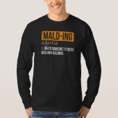 Malzdefinitionen Mad and Balding Person Sarcas T-Shirt (Vorderseite)