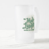 Malzgetränk-Tasse Mattglas Bierglas (VorderseiteRechts)