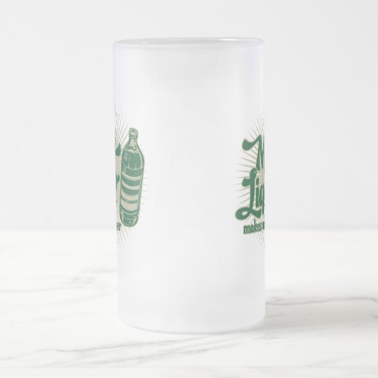 Malzgetränk-Tasse Mattglas Bierglas (Mittel)