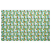 Malzhund Sonnenblumen türkisfarben Stoff (Fat Quarter (45,7 x 55,9 cm))