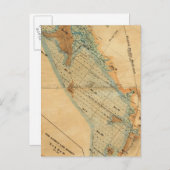 Malzmarsche und Gezeitenlandkarte Postkarte (Vorne/Hinten)