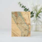 Malzmarsche und Gezeitenlandkarte Postkarte (Stehend Vorderseite)