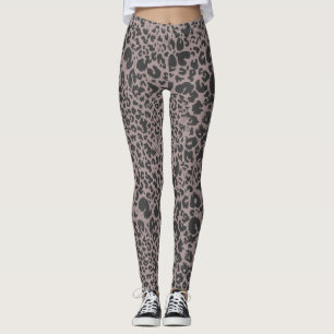 Malzschokolade Tierdruck Frauen Leggings