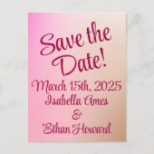 Malzshop-Farben der 1950er Jahre Hochzeitsrabatt Postkarte (Vorderseite)