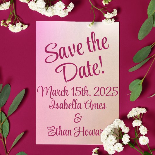 Malzshop-Farben der 1950er Jahre Hochzeitsrabatt Postkarte