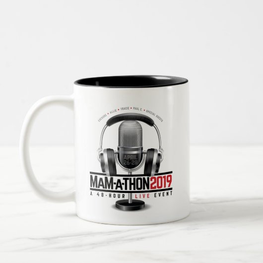 MaM-a-Thon-Tasse Zweifarbige Tasse (Links)