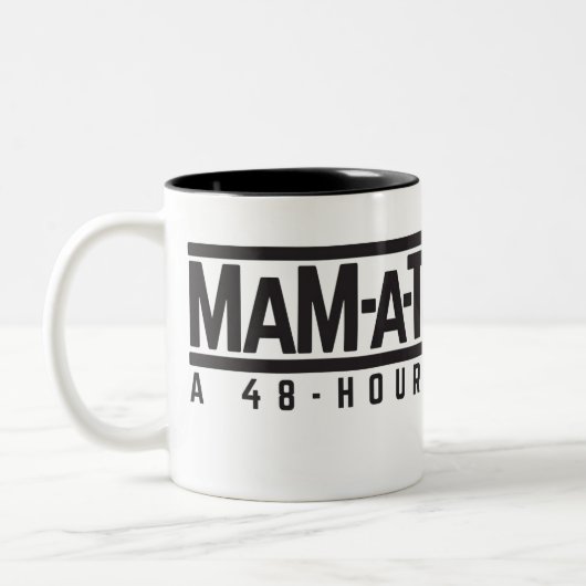 MaM-a-Thon-Tasse Zweifarbige Tasse (Links)