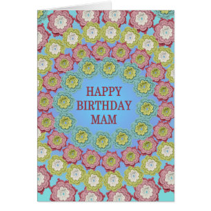 Mam Birthday Crochet Blume