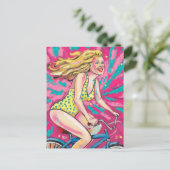 Mam ist ein Problem mit deinem Fahrrad Postkarte (Stehend Vorderseite)