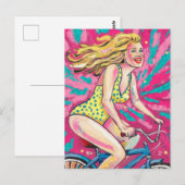 Mam ist ein Problem mit deinem Fahrrad Postkarte (Vorne/Hinten)