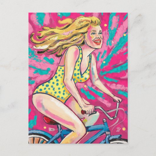 Mam ist ein Problem mit deinem Fahrrad Postkarte (Vorderseite)