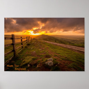 Mam Tor - England Poster