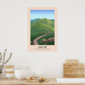 Mam Tor Peak District Reiseplakat Poster (Küche)