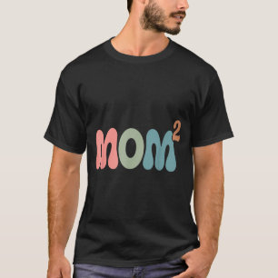 Mama2 Mama im Quadrat Mutter von zwei Zwillingen M T-Shirt