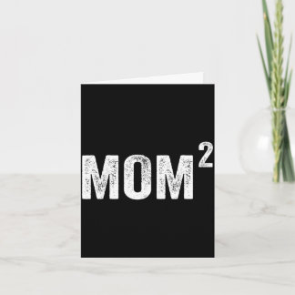Mama2 Mutter von 2 Kindern Jungen Mädchen Mutter Karte