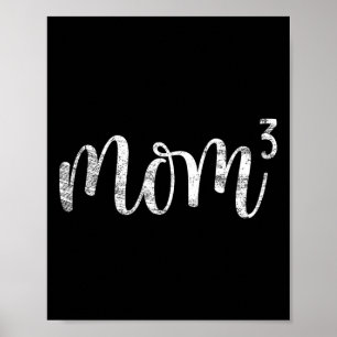 Mama3 Mama Mutter von drei Mama von 3 Geschenke m Poster