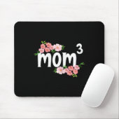 Mama3 vierbeinige Blumenmutter von drei Kindern mo Mousepad (Mit Mouse)
