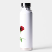 Mama 100. Geburtstag Rote Rose Blume Personalisier Trinkflasche (Links)