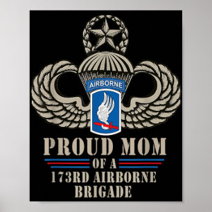 Mama 173. Im Flugzeug Brigade Veteran Military Poster