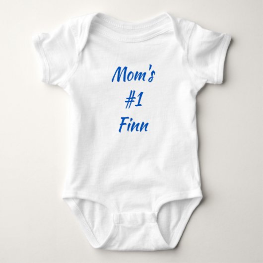 Mama #1 Finn finnischer Baby One-Piece Baby Bodysu Baby Strampler (Vorderseite)