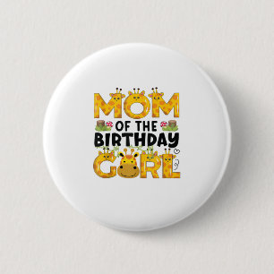 Mama 1. Geburtstag Girl Giraffe Thema Party Zoo Sa Button