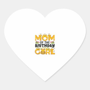 Mama 1. Geburtstag Girl Giraffe Thema Party Zoo Sa Herz-Aufkleber