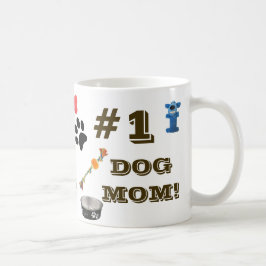 Mama 1 mit Dog Toy Graphics Kaffeemaschine Tasse