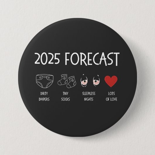 Mama 2025 für ein neues Jahr Button (Vorderseite)