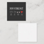 Mama 2025 für ein neues Jahr Mitteilungskarte (Vorne/Hinten)