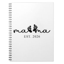 Mama 2026 | Baby-Enthüllungs-Spiral-Foto-Notizbuch