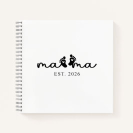 Mama 2026 | Baby-Enthüllungs-Tagebuch  Notizblock