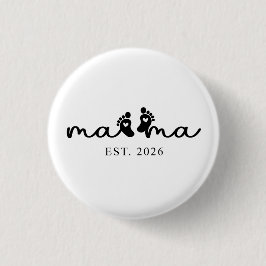 Mama 2026 | Baby-Enthüllungsbutton  Button