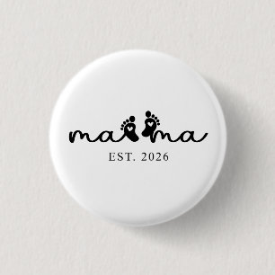 Mama 2026 Baby-Enthüllungsbutton Button