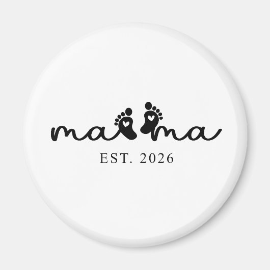 Mama 2026 | Baby-Enthüllungsmagnet  Magnet (Vorne)