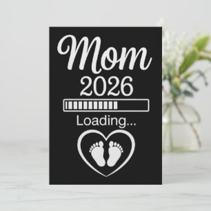 Mama 2026 Papa Schwangerschaftsankündigung Baby wi Einladung