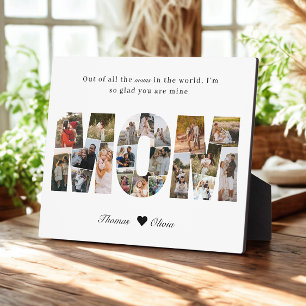 Mama 20 Foto Collage Geschenk für den Muttertag Fotoplatte
