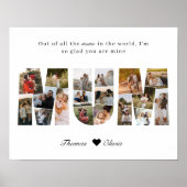 Mama 20 Foto-Collage-Geschenk für Muttertag Poster (Vorne)