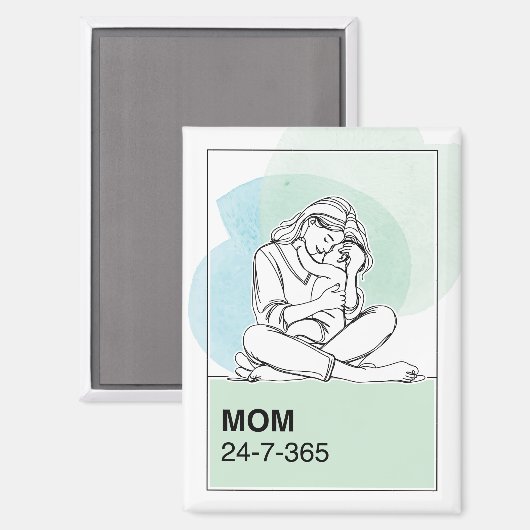 Mama 24.07.365 magnet (Vorderseite/Rückseite)
