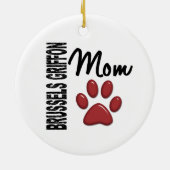 Mama 2 Brüssels Griffon Keramikornament (Hinten)