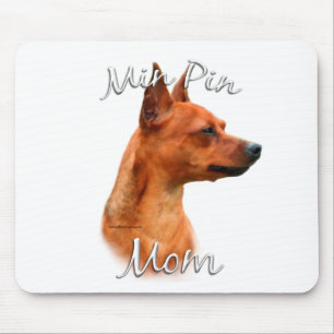 Mama 2 des Miniaturpinscher-(Rost) Mousepad