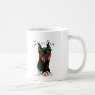Mama 2 des Miniaturpinscher-(Schwarzes) Kaffeetasse